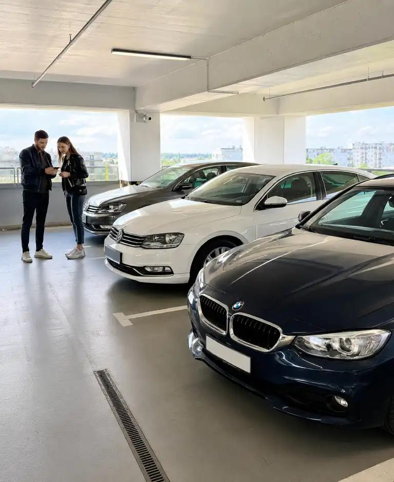 Автомобили с пробегом на крытом паркинге АвтоКар